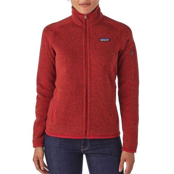 Patagonia Jackets & Blazers - Patagonia Women's Better Sweater Red Fleece Fulk Zipper Jacket
